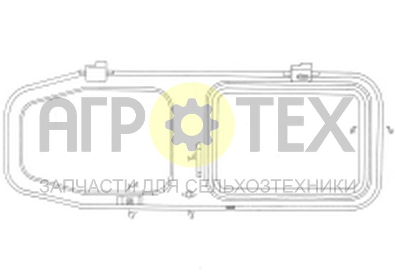 Чертеж Дверь кабины (54-121-3Д)